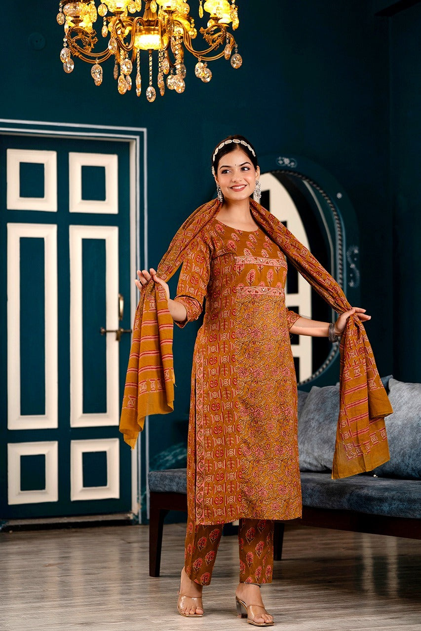 Amber Whispers 3-piece Suit Set