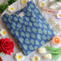 Ocean Bloom Fusion Churidaar Sleeves Long Kurta